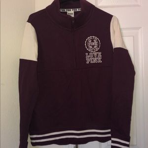 Victoria’s Secret Pink maroon quarter zip